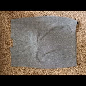 Gray pencil skirt